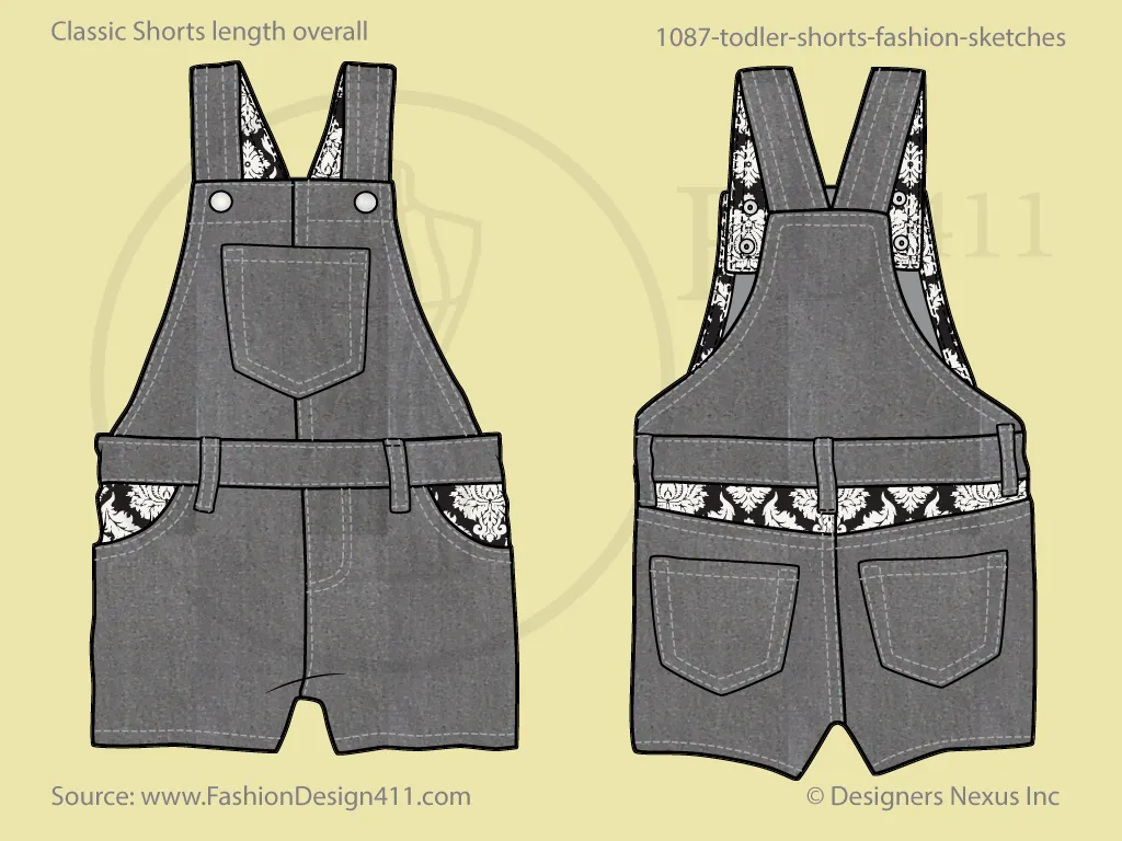 Women's Elastic Cuffs Pull-On Pant - Fashion Flat Sketch (1024)